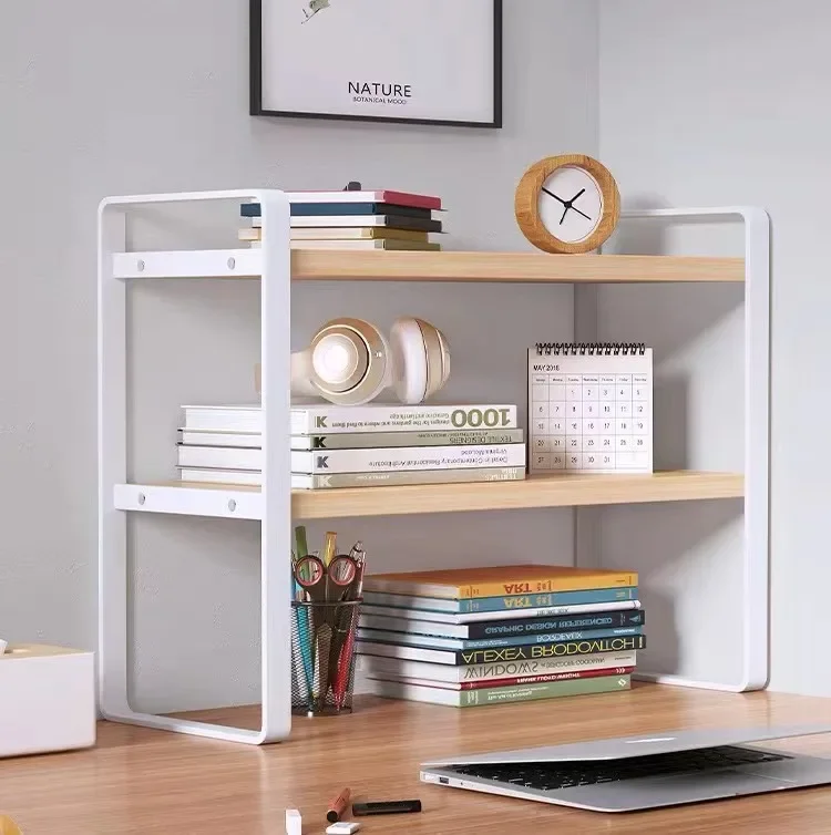 Cubicle Shelf Organizer - Shelf Desktop Organizer Storage Bookshelf Student