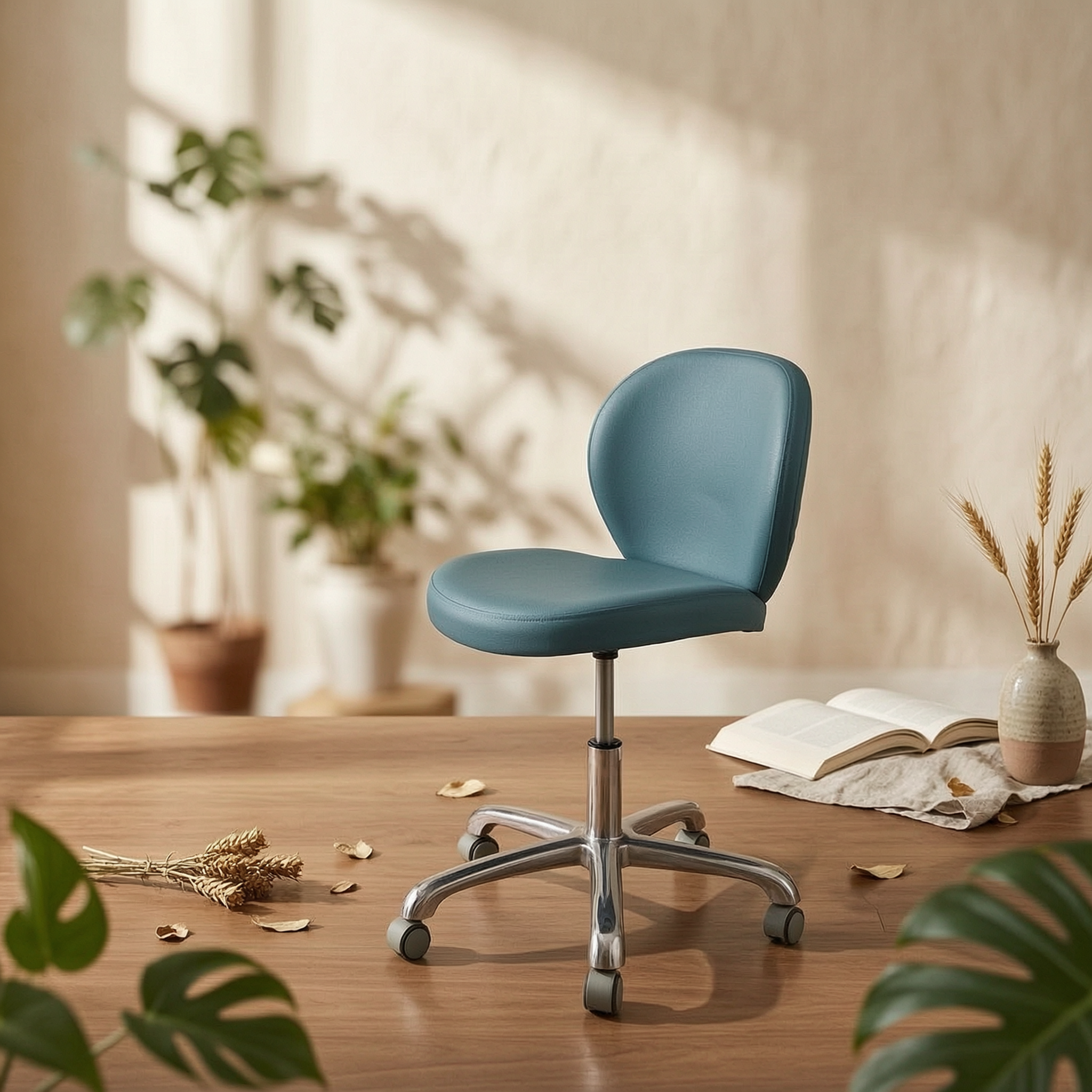 Furniture Chairs For Office - Upholstered Swivel Chair Cushioned Swivel Desk