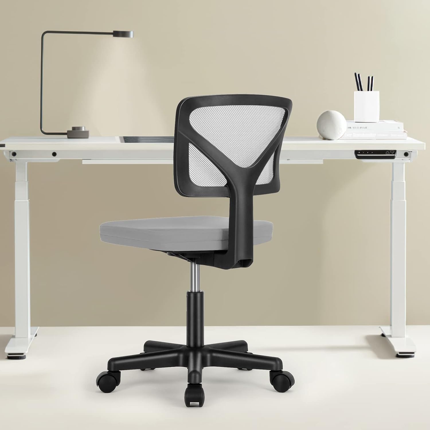 Furniture Chairs For Office - Ergonomic Mesh Armless Office Chair, Swivel