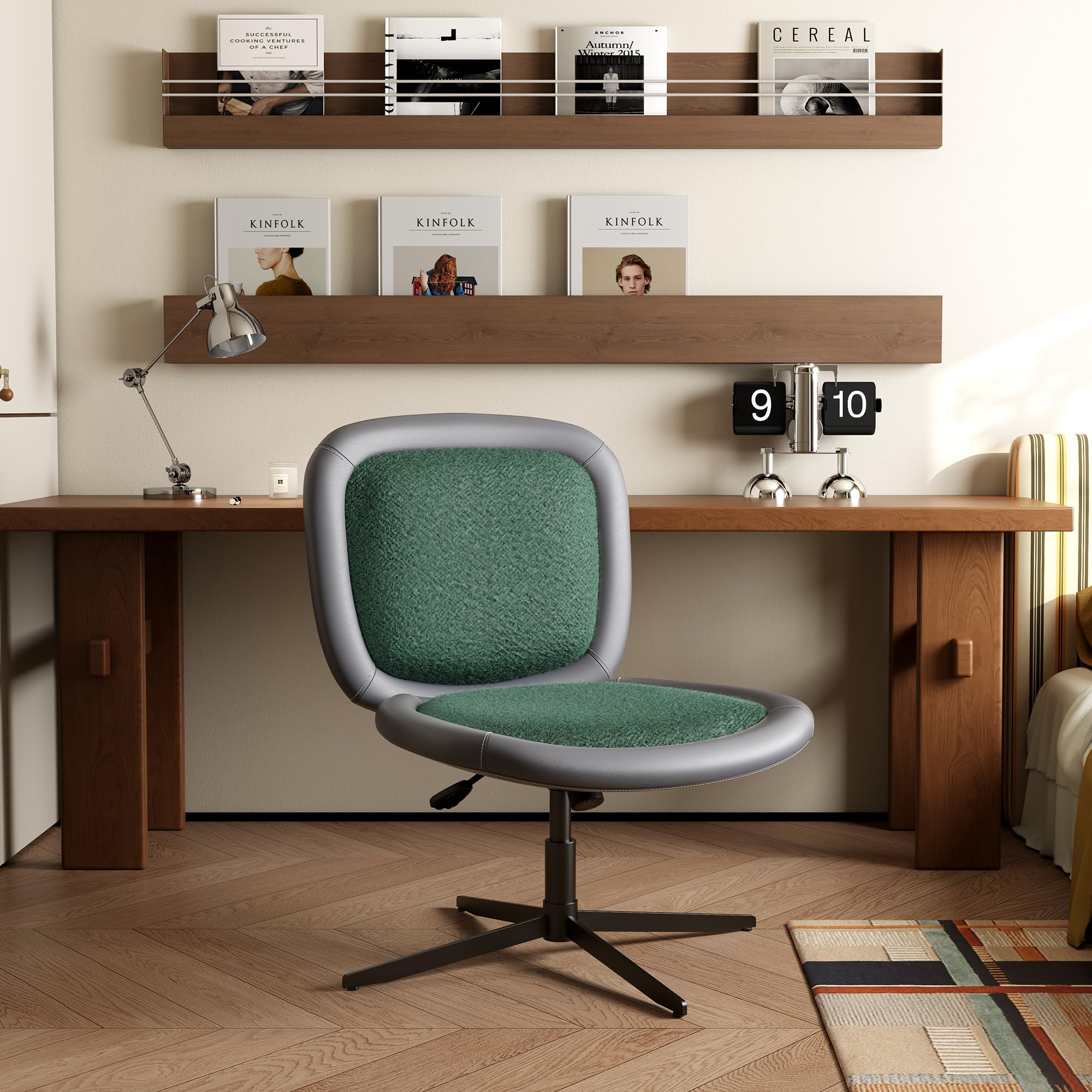 Furniture Chairs For Office - Armless Office Chair With Wheels Adjustable