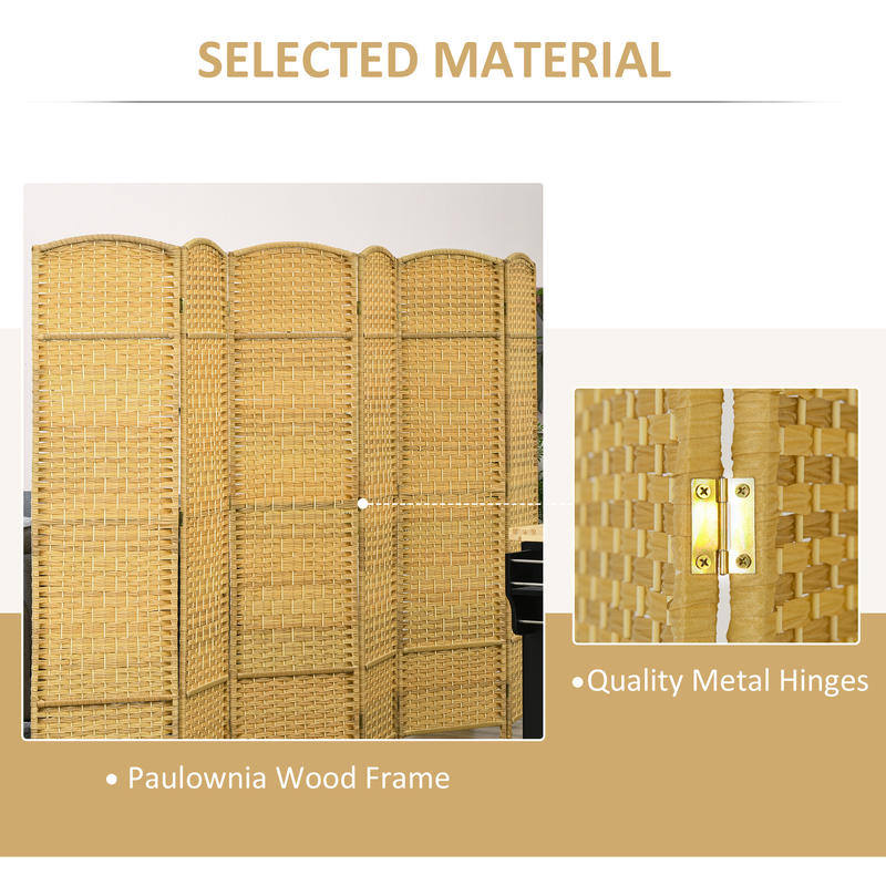 Partition Screen Divider - HOMCOM Folding Room Divider Screen 6