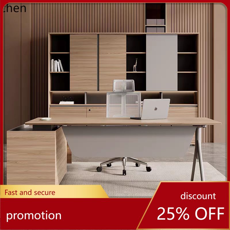 Office Furniture Set - CZ Simple Modern Manager Desk Single