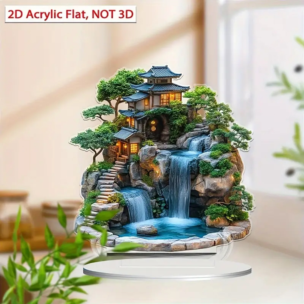 Office Furniture Brand - 2D Flat, 1pc Bohemian Japanese Garden
