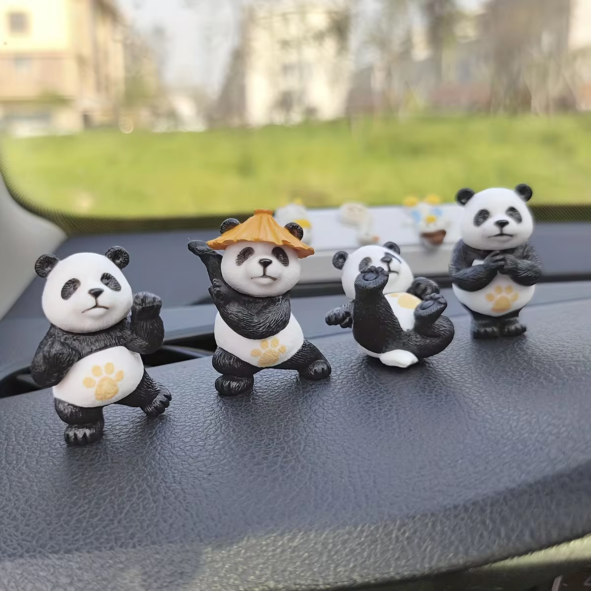 Office Furniture Brand - 4pcs/set Panda Design Car Ornaments Car