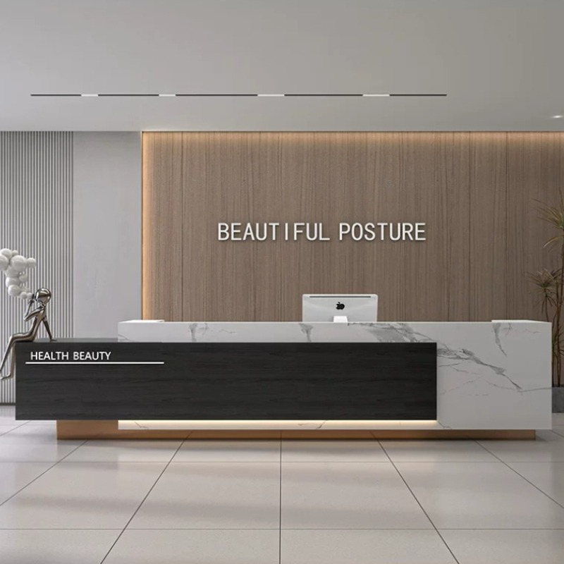 Office Furniture High End - Modern Minimalist Reception Desk Nordic High-end