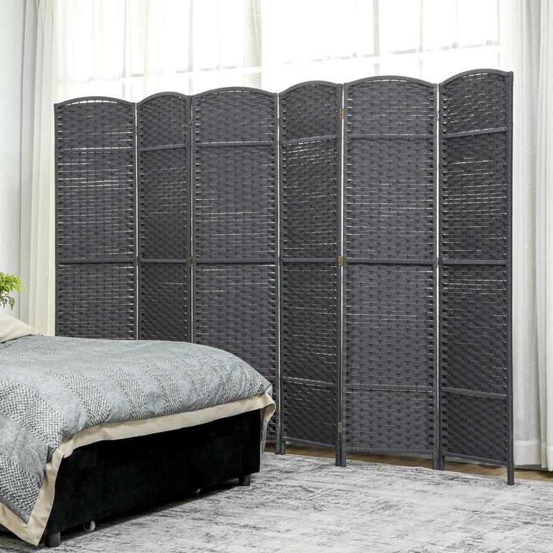 Partition Screen Divider - HOMCOM Folding Room Divider Screen 6