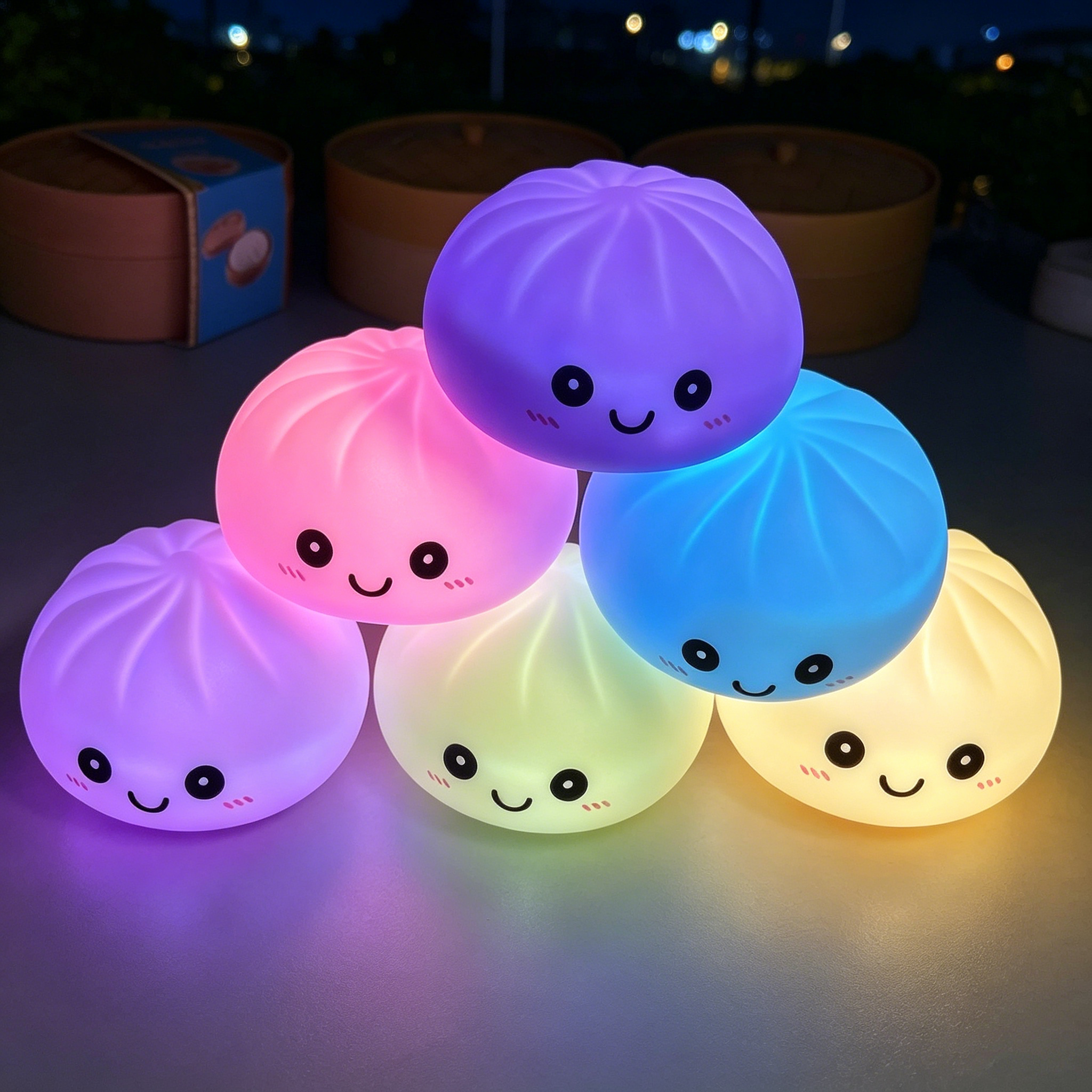 Office Furniture Brand - Light-up Bubble Spitting Steamed Bun Stress