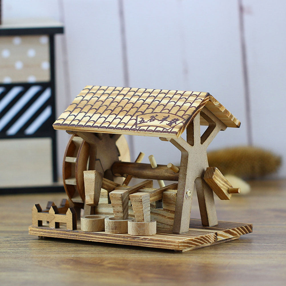 Handmade Wooden Waterwheel Dec - Office Furniture Brand reseña y precio