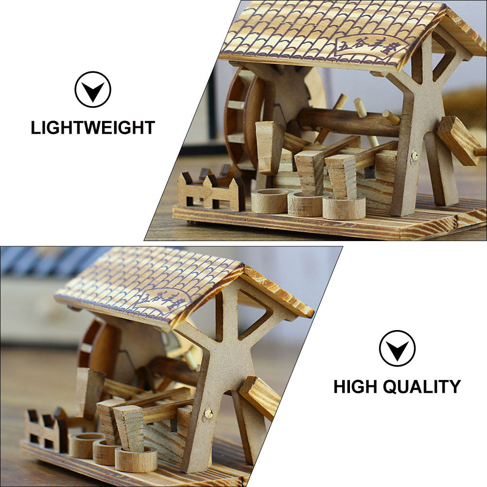 Handmade Wooden Waterwheel Dec - Office Furniture Brand reseña y precio