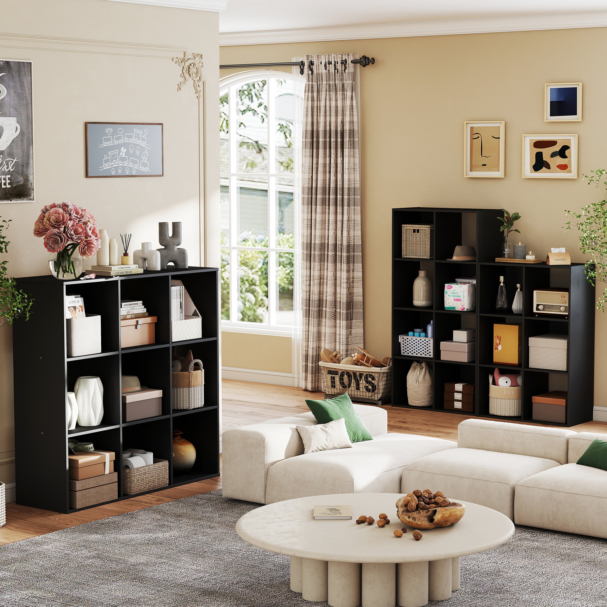 JHK 9 Cube Storage Organizer W - Cubicle Shelf Organizer reseña y precio