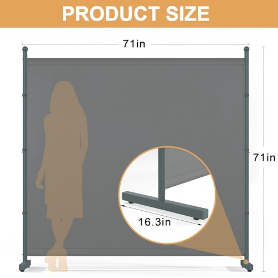 6Feet Extra Thick Single Panel - Partition Screen Divider reseña y precio