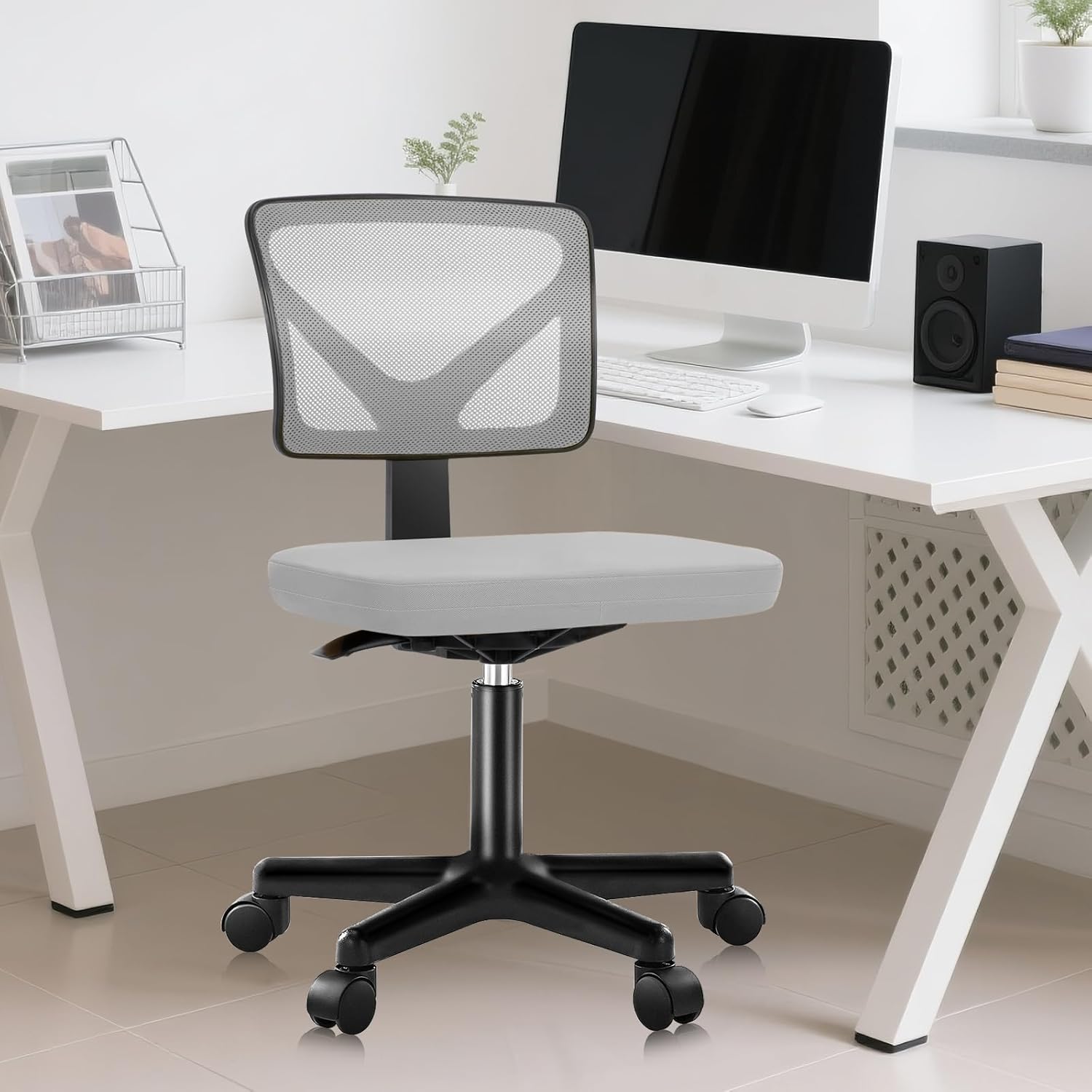 Ergonomic Mesh Armless Office  - Furniture Chairs For Office reseña y precio