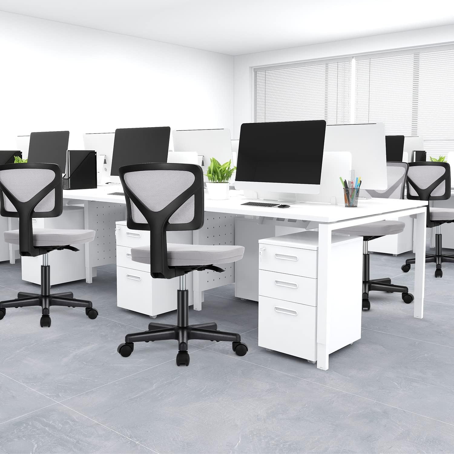 Ergonomic Mesh Armless Office  - Furniture Chairs For Office reseña y precio