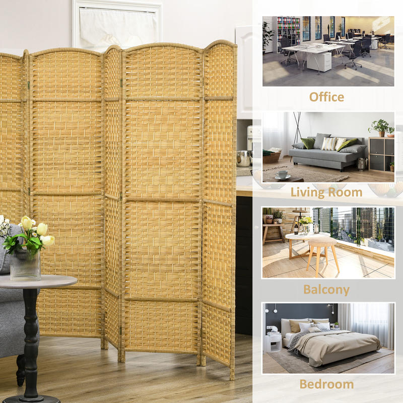HOMCOM Folding Room Divider Sc - Partition Screen Divider reseña y precio