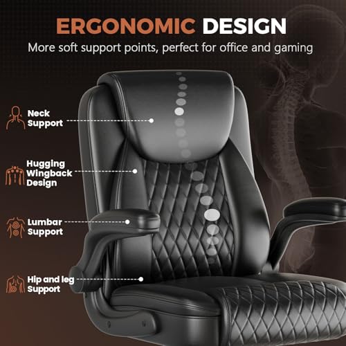Quilted PU Leather Ergonomic O - Furniture Chairs For Office reseña y precio