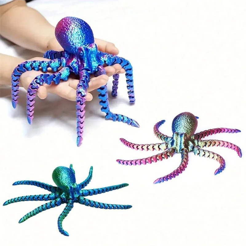3D Printed Octopus Figurine -  - Office Furniture Brand reseña y precio