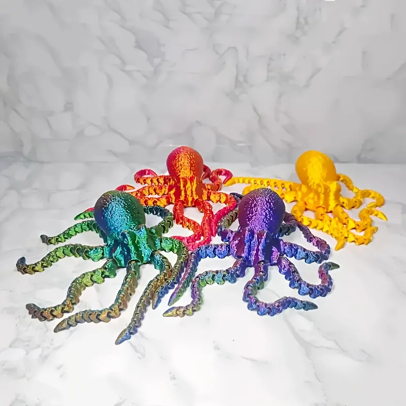 3D Printed Octopus Figurine -  - Office Furniture Brand reseña y precio