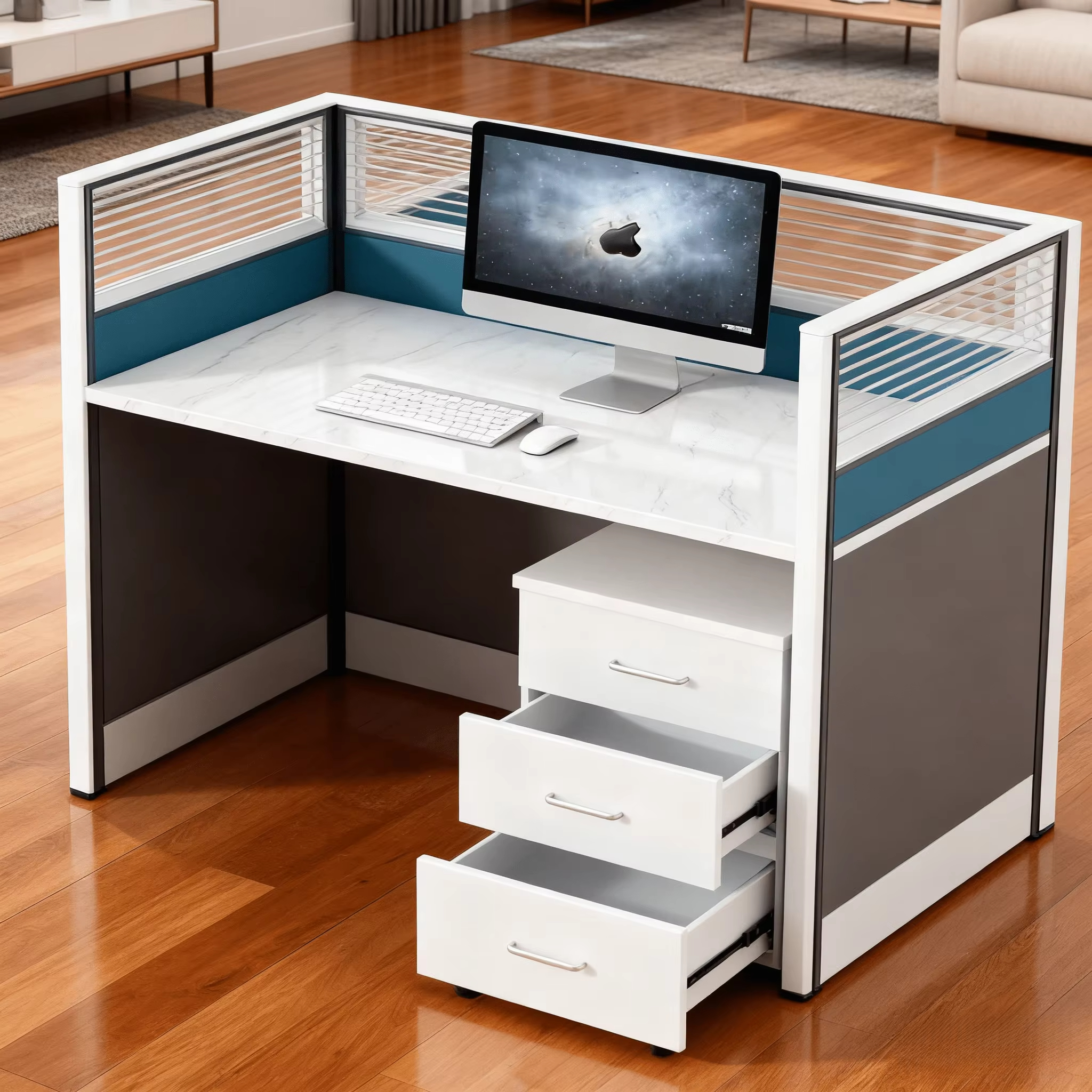 Modern Commercial Workstation  - Office Furniture Company reseña y precio