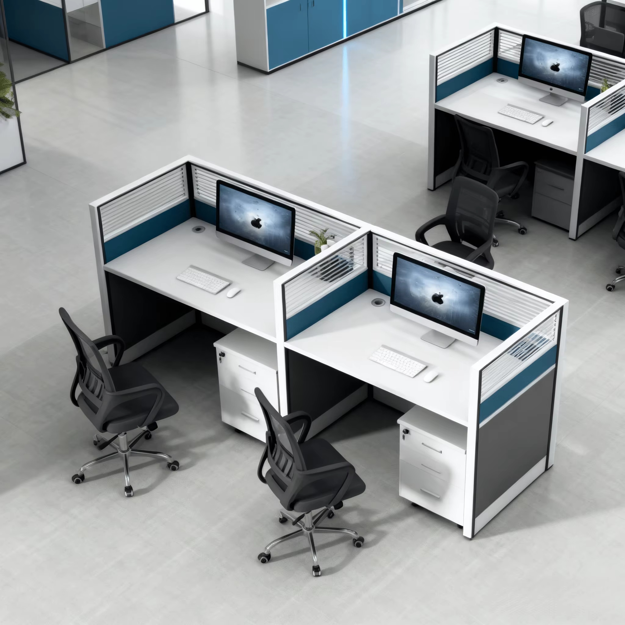 Modern Commercial Workstation  - Office Furniture Company reseña y precio