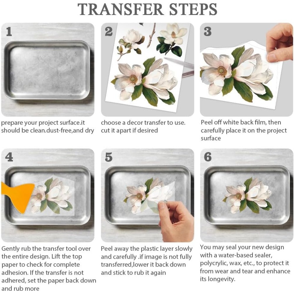 3pcs/Set Rose Rub on Transfers - Office Furniture Set reseña y precio
