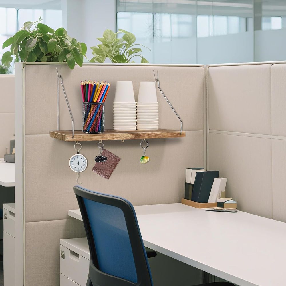 2 Pack Cubicle Wall Shelf with - Cubicle Shelf Organizer reseña y precio