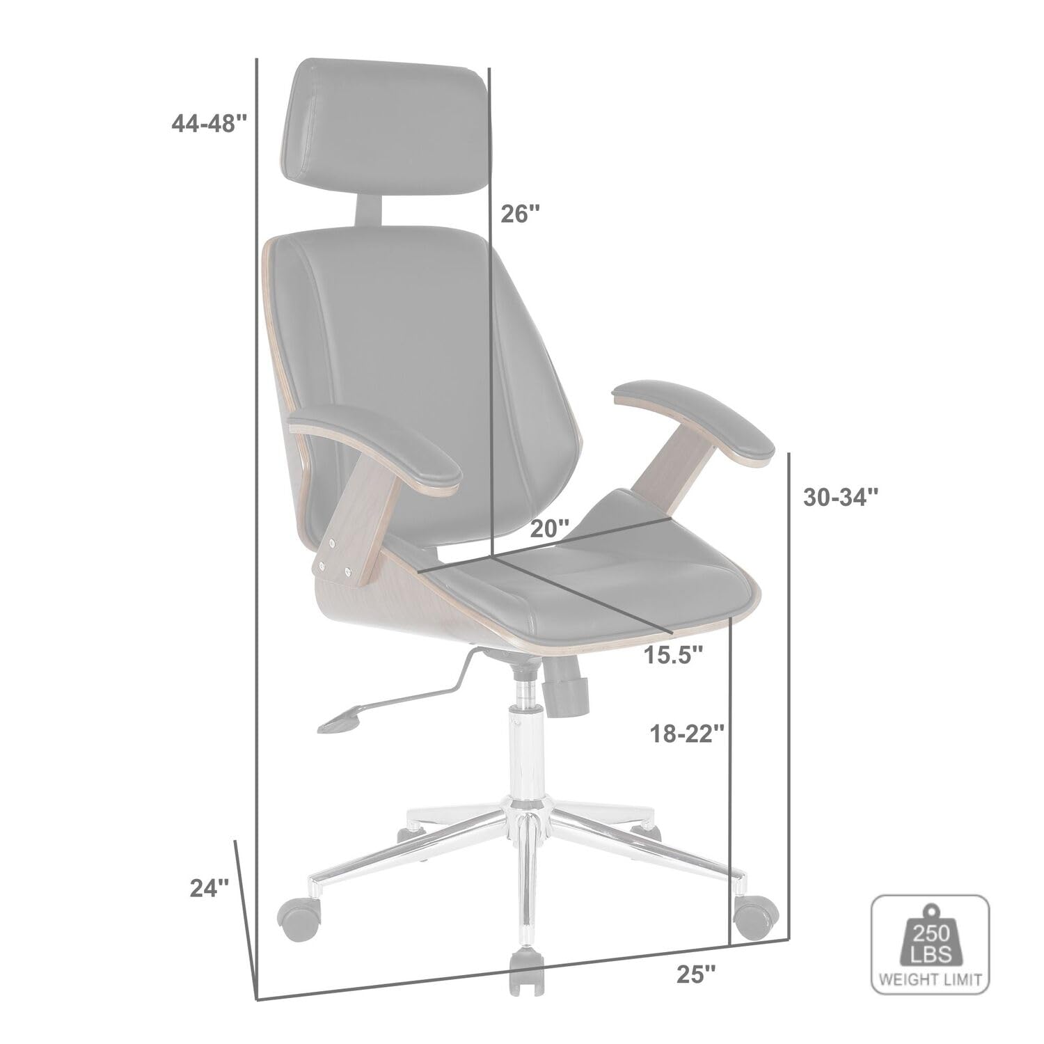 Mid-Century Modern Office Chai - Furniture Chairs For Office reseña y precio