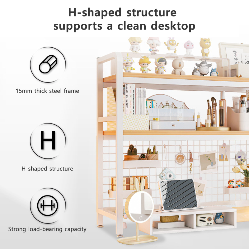 Bookshelf Bookcase With Grid D - Cubicle Shelf Organizer reseña y precio