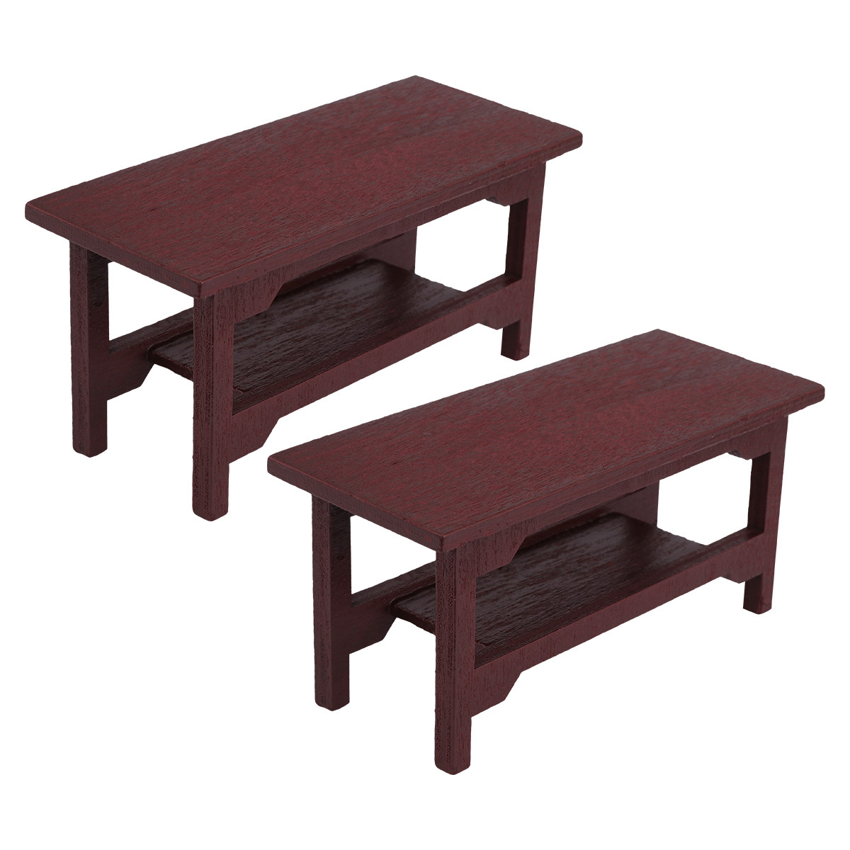 2Pcs Wooden Mini House Desk Se - Office Furniture Set reseña y precio