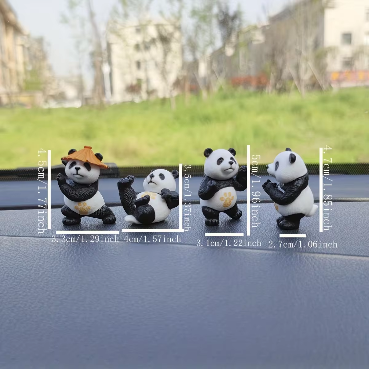 4pcs/set Panda Design Car Orna - Office Furniture Brand reseña y precio
