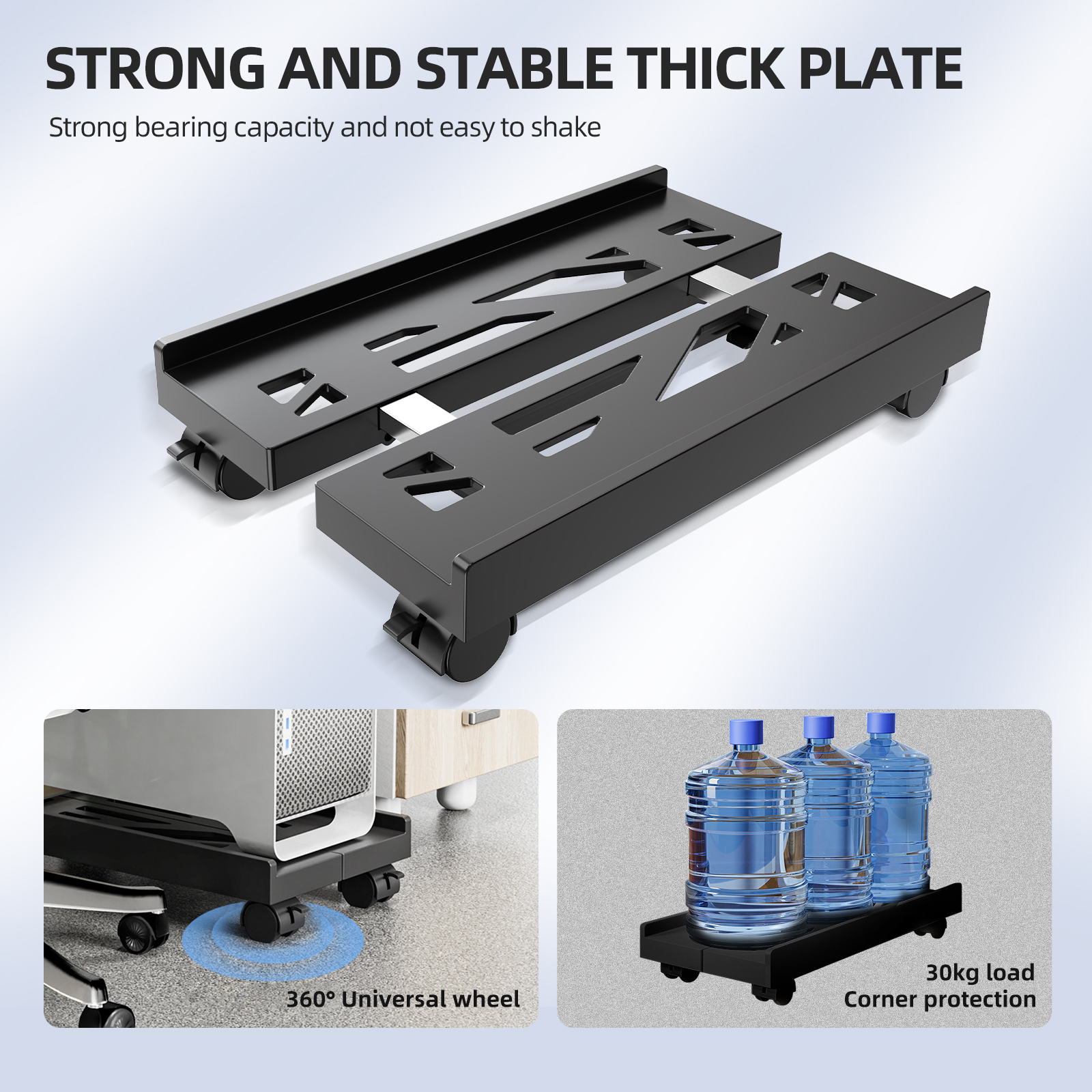 Adjustable Mobile CPU Stand Wi - Cubicle Shelf Organizer reseña y precio
