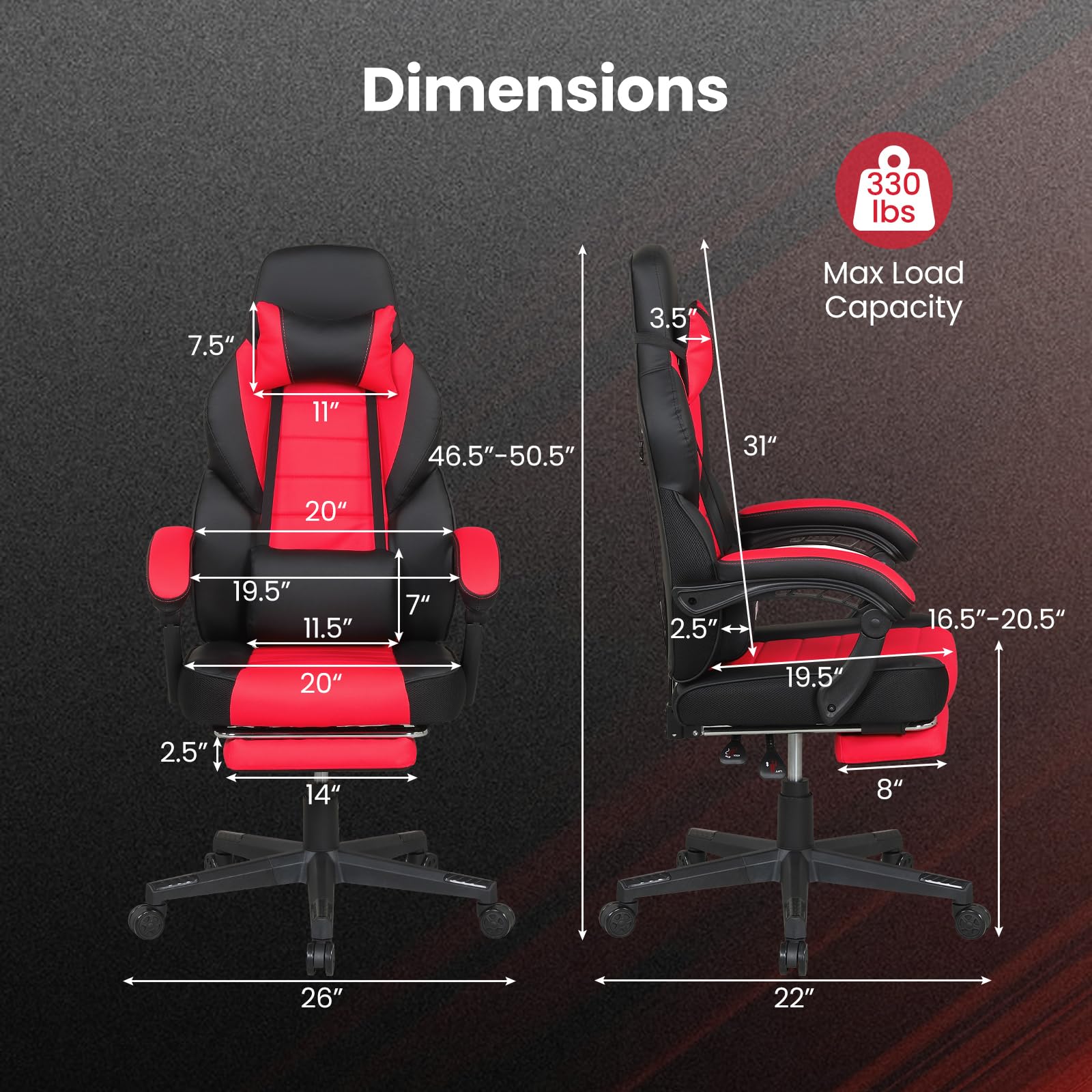 Ergonomic Gaming Chair With Fo - Furniture Chairs For Office reseña y precio
