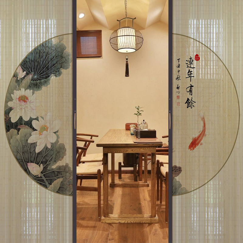 Printed Bamboo Sliding Door Pa - Partition Screen Divider reseña y precio