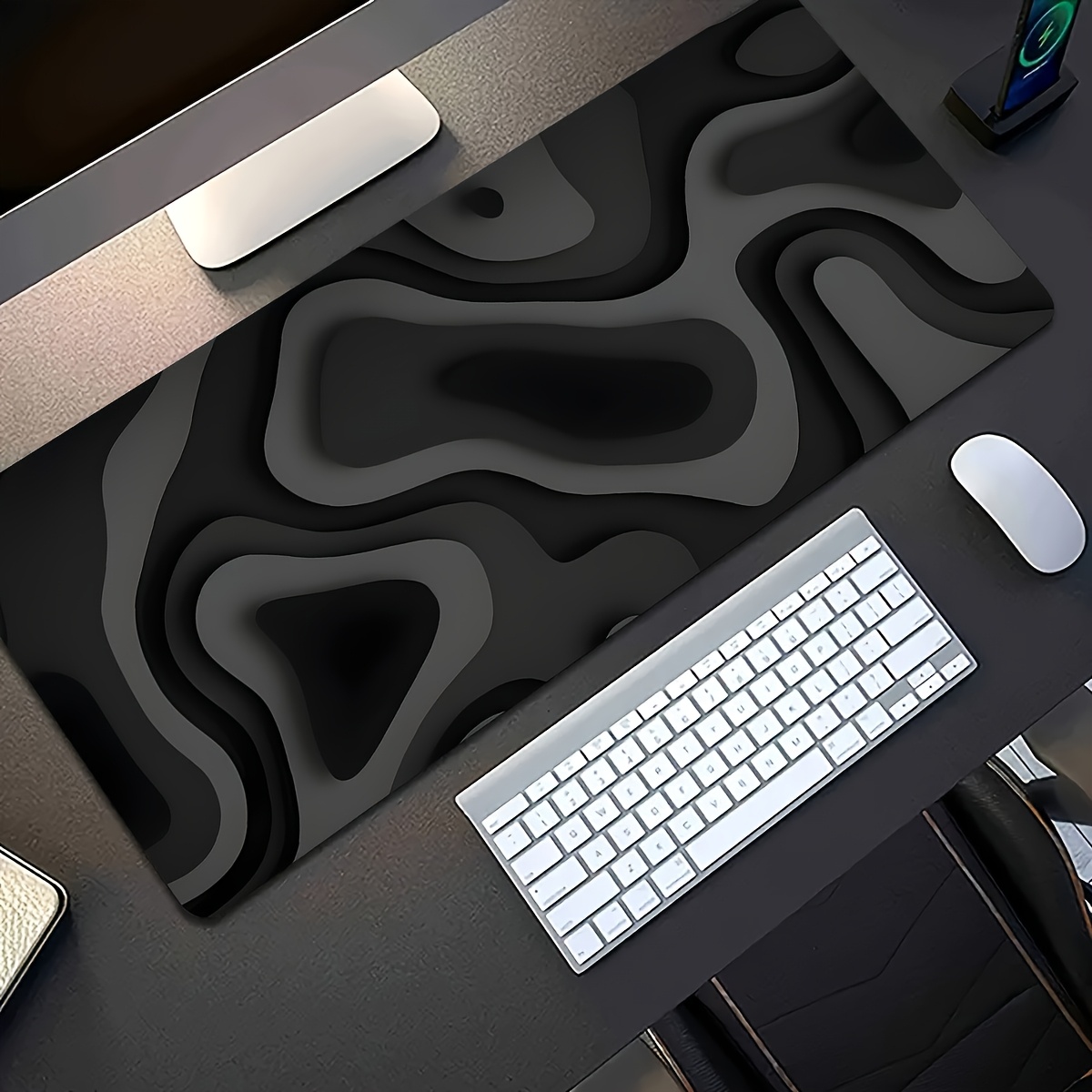 Black Gray Swirl Design large  - Office Furniture Brand reseña y precio