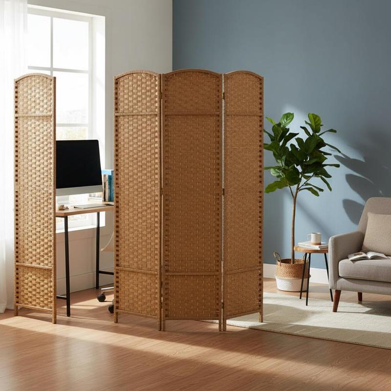 Folding Room Divider Screen 6  - Partition Screen Divider reseña y precio