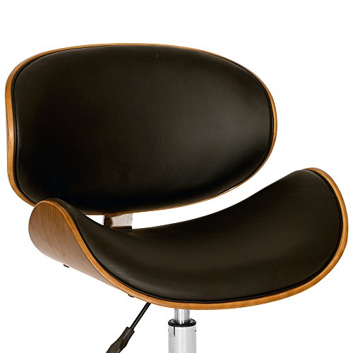 Black Faux Leather Office Chai - Furniture Chairs For Office reseña y precio